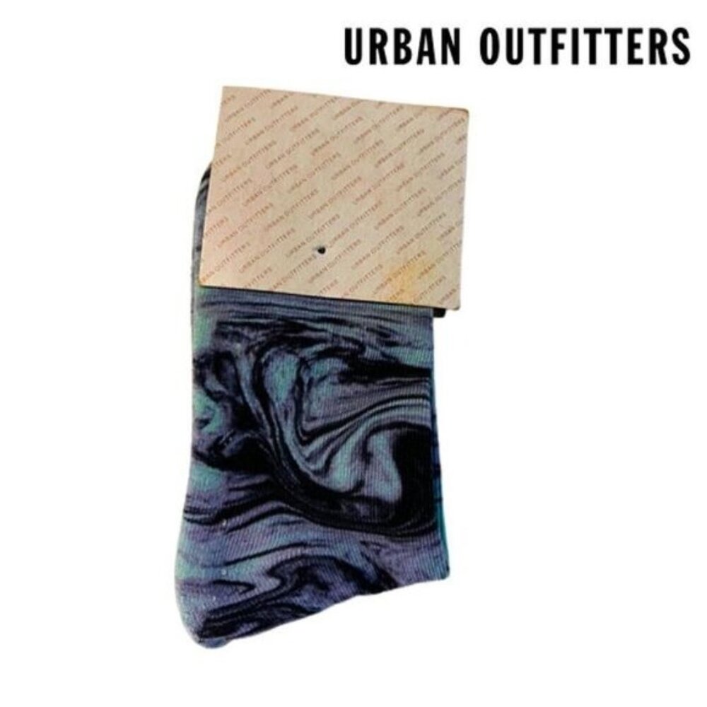 Urban‎ Outfitters Unisex Colorful Tie-dye Athletic Socks Soft Crew Socks